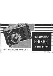 Voigtlander Perkeo 1 manual. Camera Instructions.